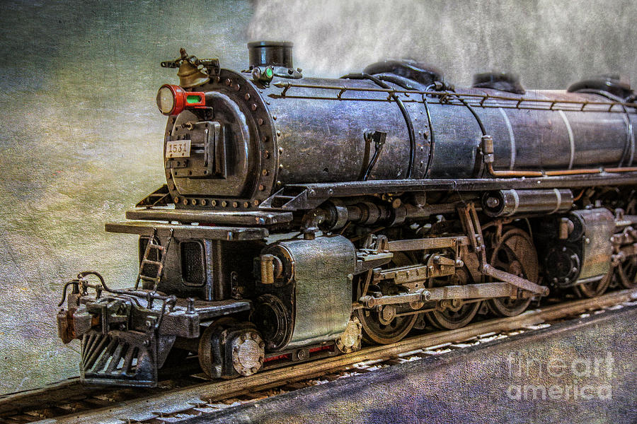 Steam Train Engine Railroad Color Digital Art by Randy Steele