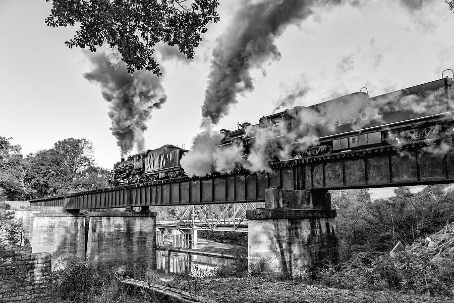 Steam Train On Trestle Photograph by Michelle Wittmer-Grabowski - Fine ...