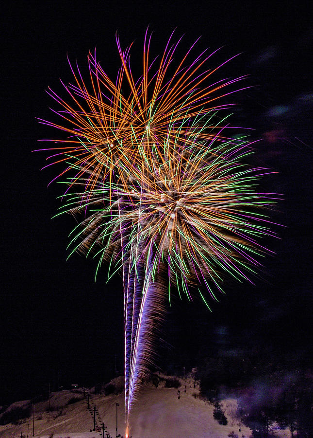 Steamboat Springs Fireworks 3 Photograph by Dave Masters Fine Art America