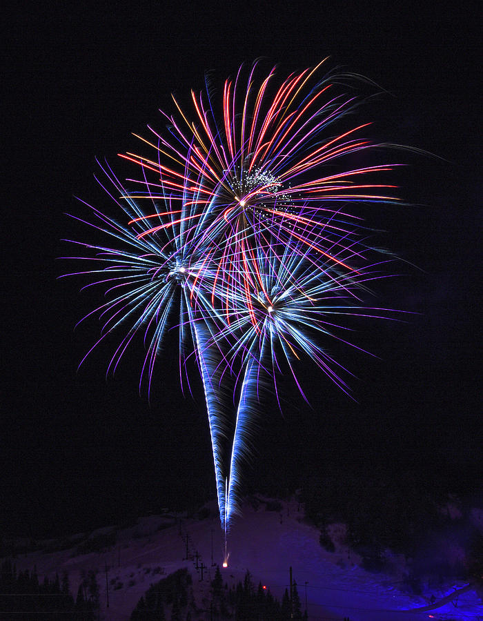 Steamboat Springs Fireworks Photograph by Dave Masters Fine Art America