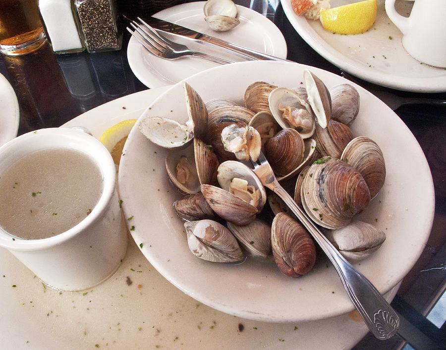 Steamed Littleneck Clams Photograph By William Boch - Fine Art America