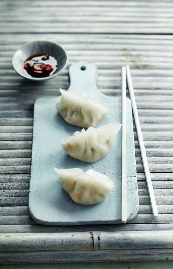 Steamed Water Chestnut And Shrimp Pastries Photograph by Gareth Morgans