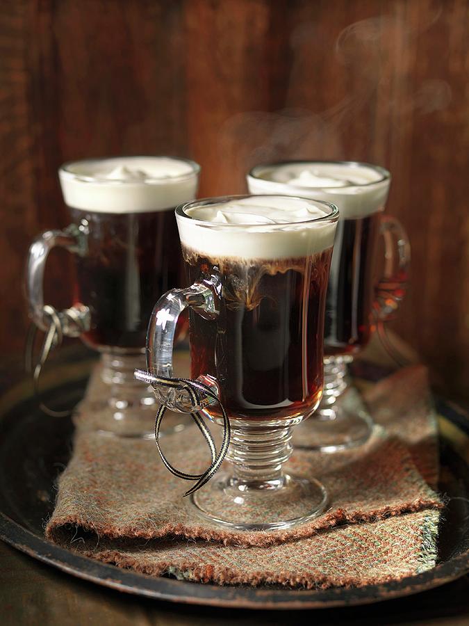 Steaming Irish Coffee Photograph by Jim Scherer