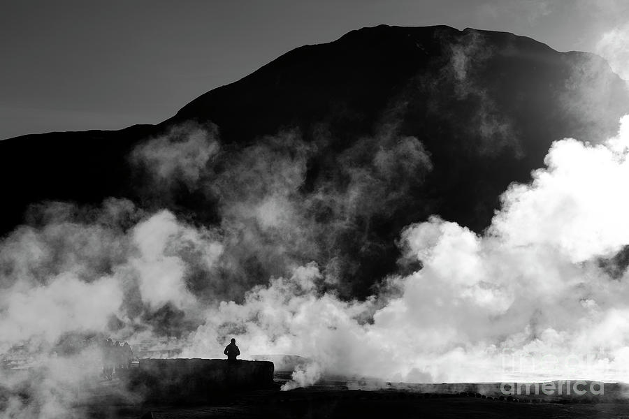Steaming Solitude El Tatio Geysers Chile Photograph by James Brunker