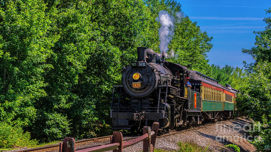 Steaming up the hill. Photograph by New England Photography