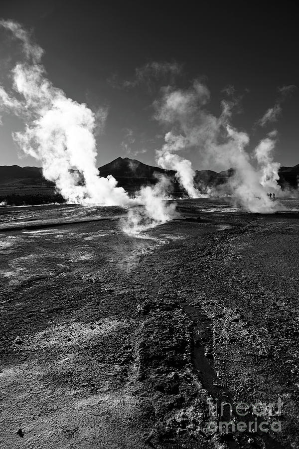 Steaming Wilderness El Tatio Geysers Chile Photograph by James Brunker
