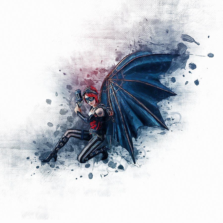 Magic Drawing - Steampunk Fairy Angel by Ian Mitchell