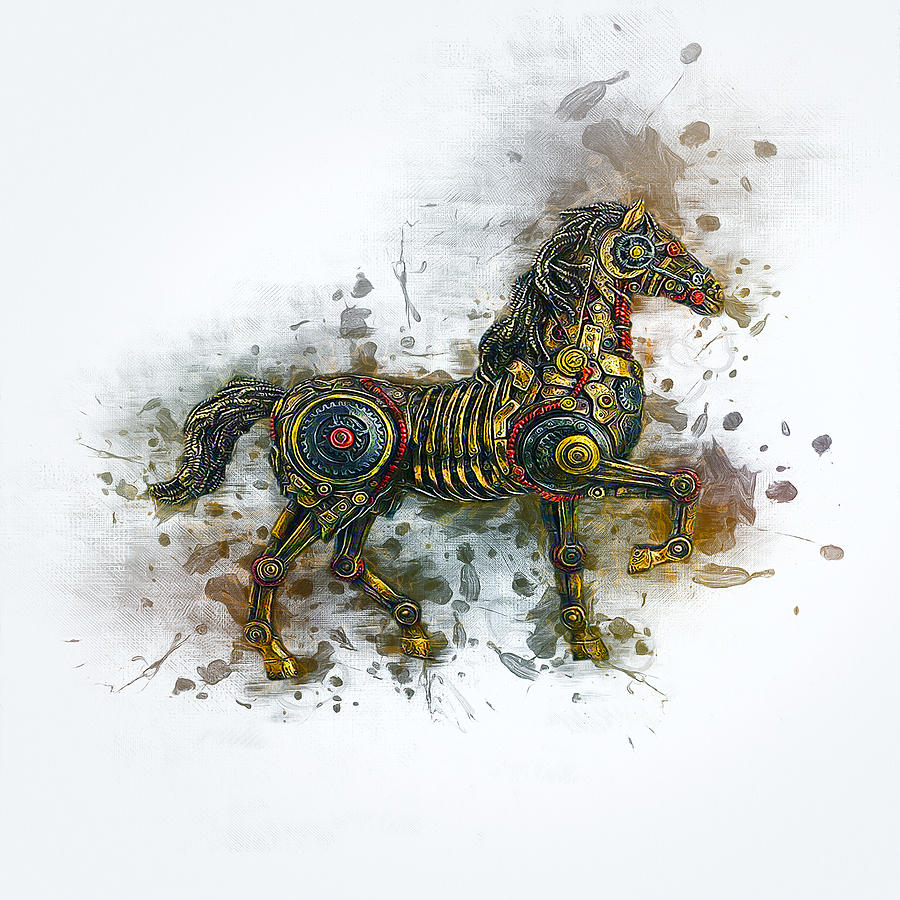Steampunk Horse Digital Art