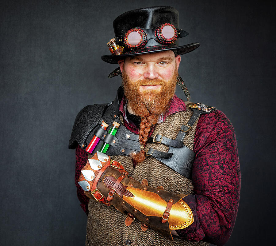 Portrait Photograph - Steampunk Warrior by Daniel Springgay