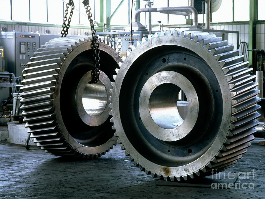 Steel Cog For Use In Rolling Mill Gears Photograph by Rosenfeld Images Ltd/science Photo Library
