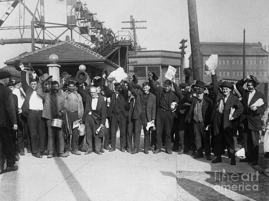 Steel Strikers With Strike Notices Photograph by Bettmann