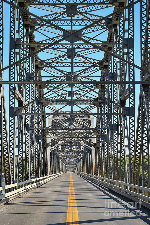 Bridge Photograph - Steel structure by Steven Liveoak