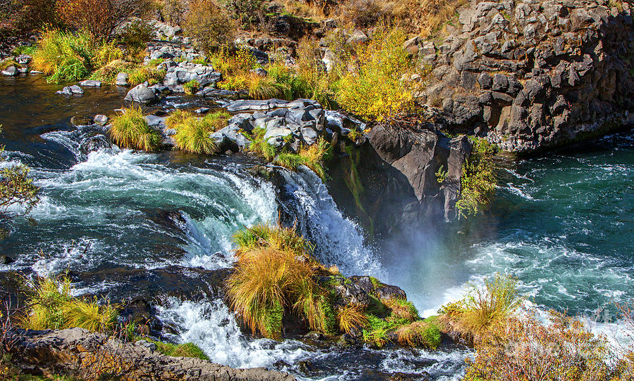 Steelhead Falls Oregon Autumn Photograph by David Millenheft