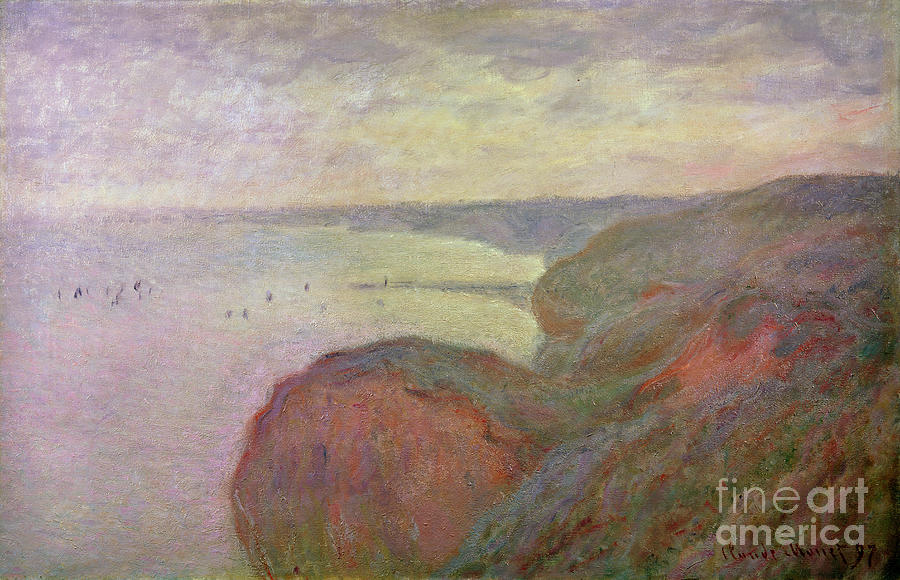 Steep Cliffs Near Dieppe, 1897. Artist Drawing by Heritage Images
