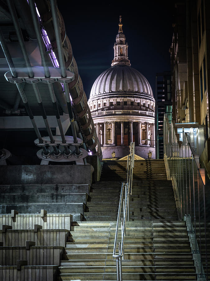 Step up to St Pauls Photograph by Framing Places
