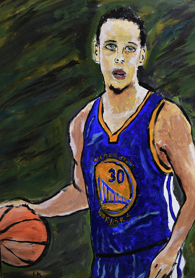 Golden State Warriors Painting - Steph Curry by Chance Kafka