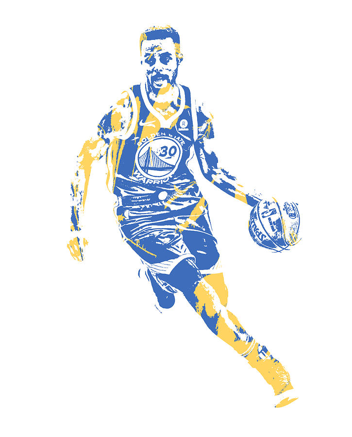 Stephen Curry Golden State Warriors Pixel Art 152 Mixed Media by Joe ...