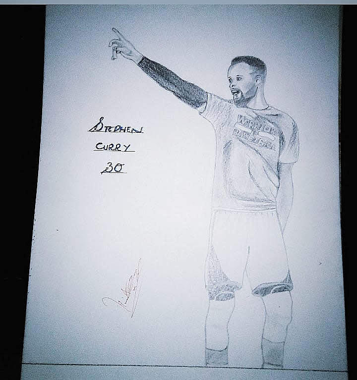 stephen curry drawing