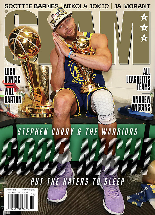 Stephen Curry & The Warriors: Good Night Put the Haters to Sleep SLAM Cover Photograph by Getty Images