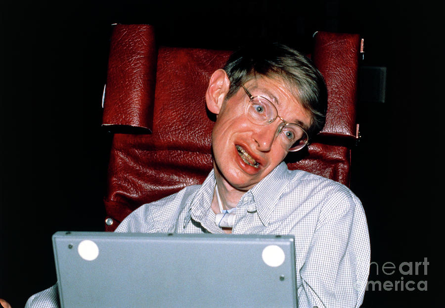 Portrait Photograph - Stephen Hawking by Debby Besford/science Photo Library