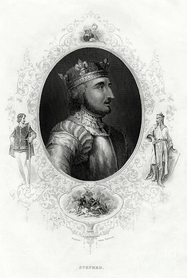 Stephen, The Last Norman King Drawing by Print Collector