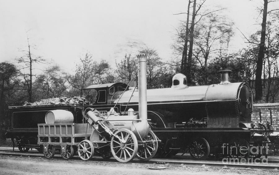 Stephenson Rocket And British Locomotive Photograph by Bettmann