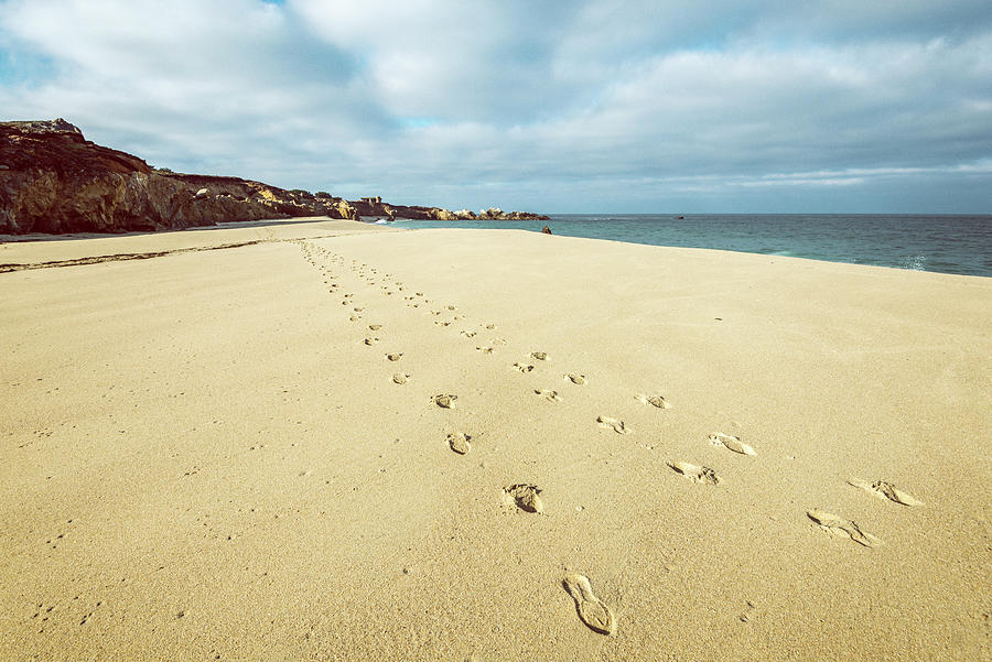 Stepping On Garrapata State Beach Photograph by Joseph S Giacalone