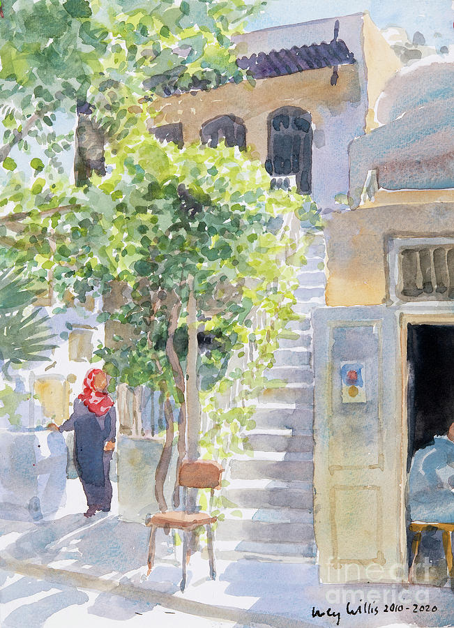 Steps By The Citadel, Aleppo, Syria Painting by Lucy Willis | Pixels