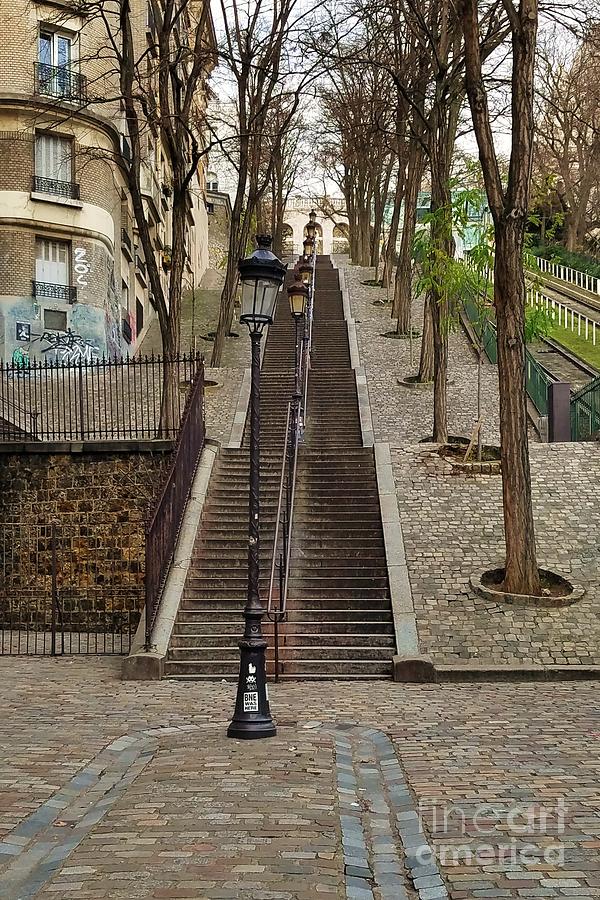 Steps In Montmartre, Paris Photograph by Marcus Dagan