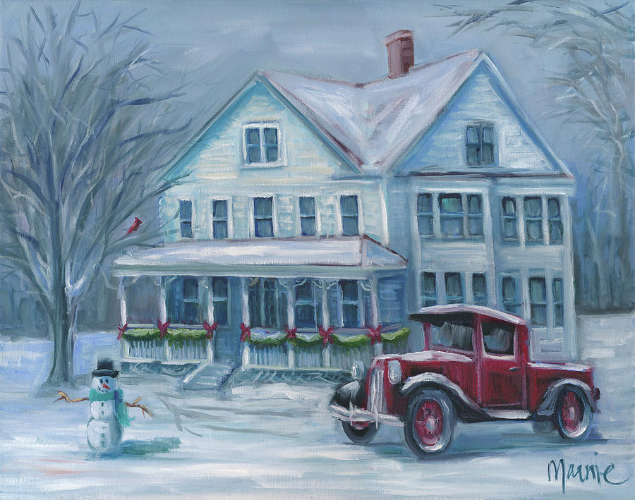 Landscape Painting - Sterling Hill Holiday by Marnie Bourque