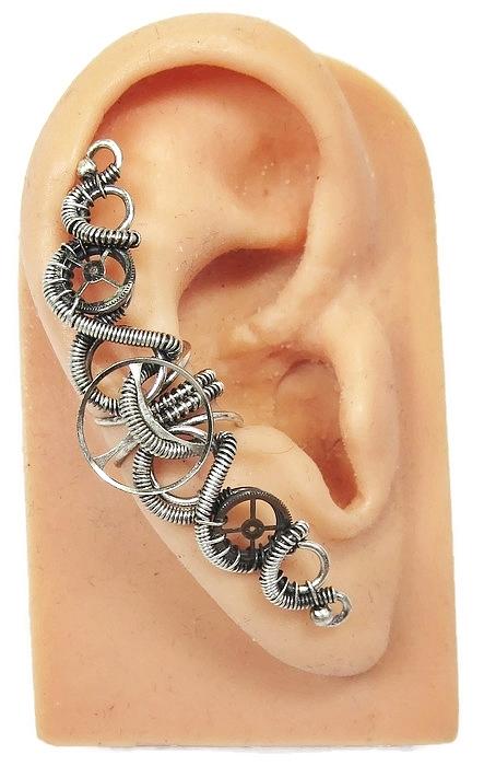 Gear earrings