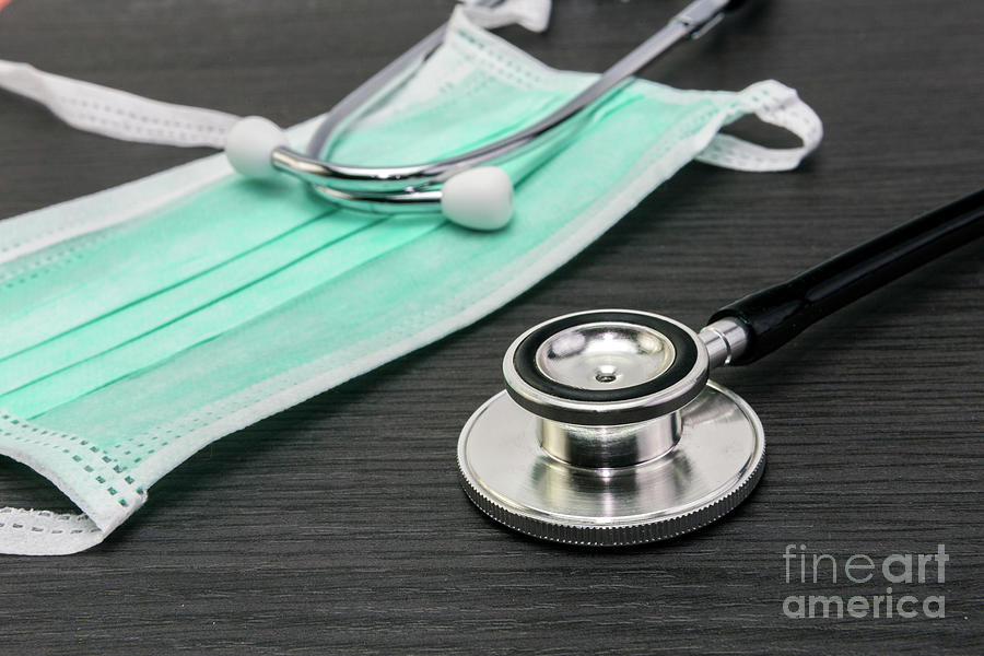 Stethoscope And Surgical Mask Photograph by Digicomphoto/science Photo Library