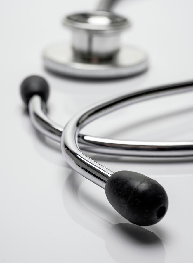 Stethoscope Isolated On White Photograph by Felipe Caparros - Fine Art ...