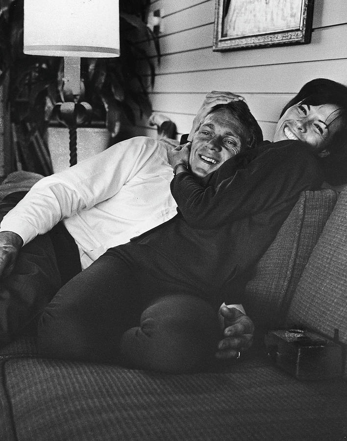 Steve Mcqueen & Wife Photograph by John Dominis Steve Mcqueen & Wife Photograph by John Dominis