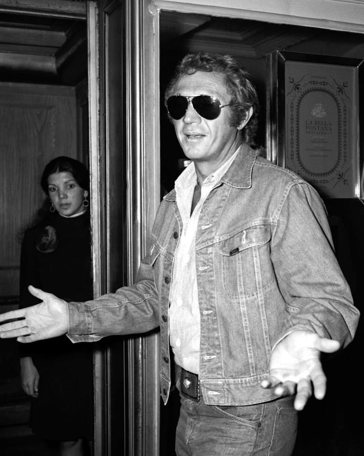 Steve Mcqueen At Daisy Club Party Photograph By Globe Photos - Fine Art 