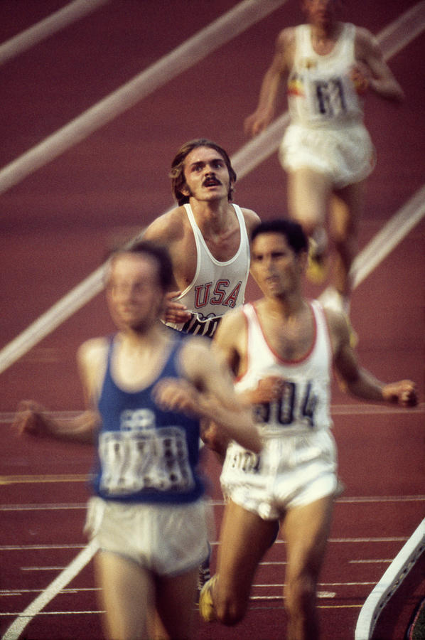 Munich Movie Photograph - Steve Prefontaine At The 1972 Summer Olympics by John Dominis