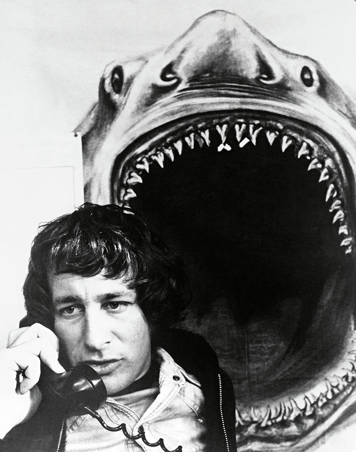 STEVEN SPIELBERG in JAWS -1975-. Photograph by Album