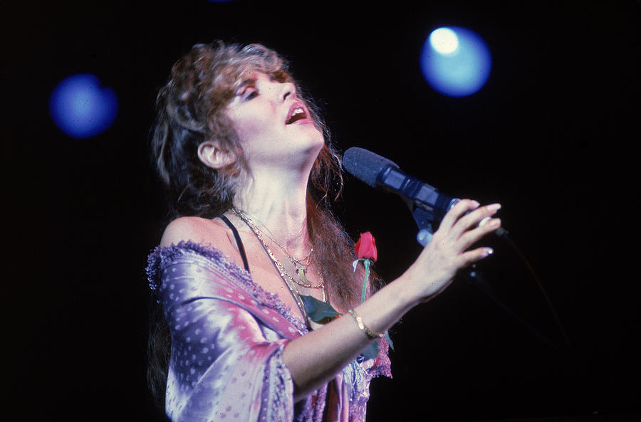 Stevie Nicks Photograph - Stevie Nicks Performs On Stage by Hulton Archive