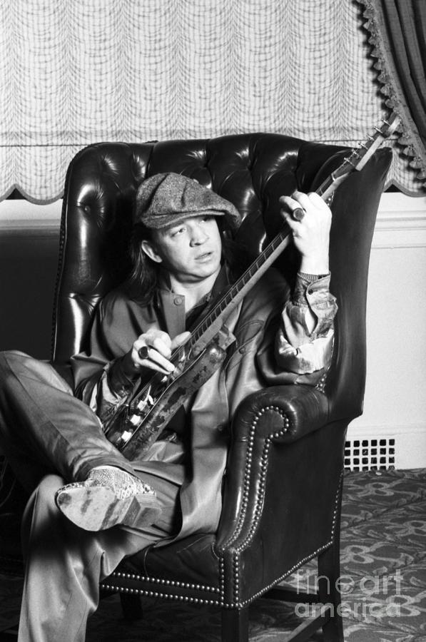 Music Photograph - Stevie Ray Vaughan In Boston by The Estate Of David Gahr