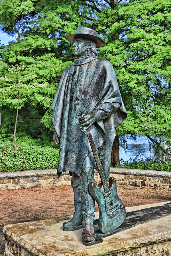 Stevie Ray Vaughan Statue # 3 - Austin T X Photograph by Allen Beatty