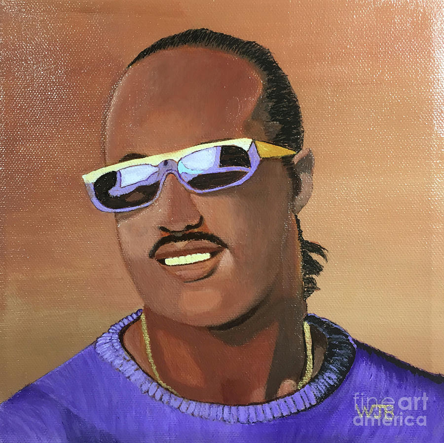 Stevie Wonder Painting by William Bowers