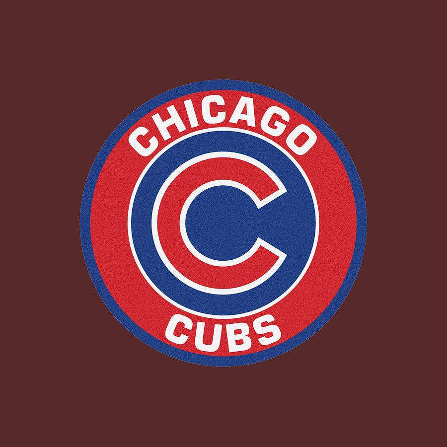 Sticker Chicago Cubs Baseball Logo Digital Art by Budi Sudarwan