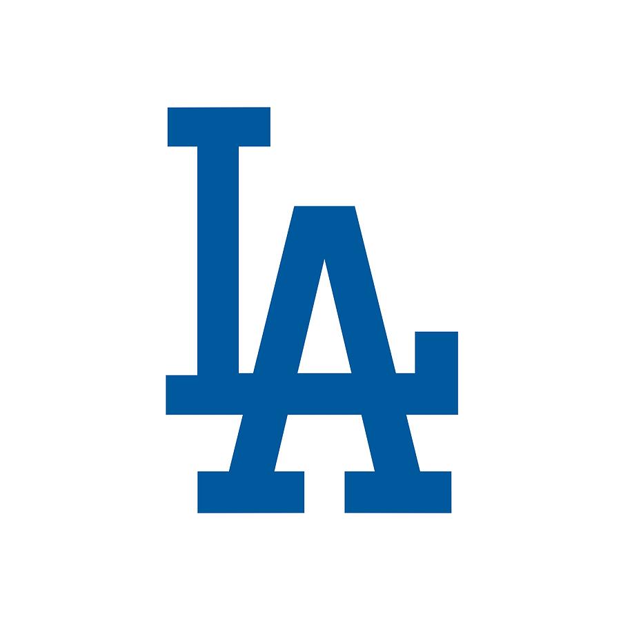 Sticker Los Angeles Dodgers Logo Digital Art by Budi Sudarwan