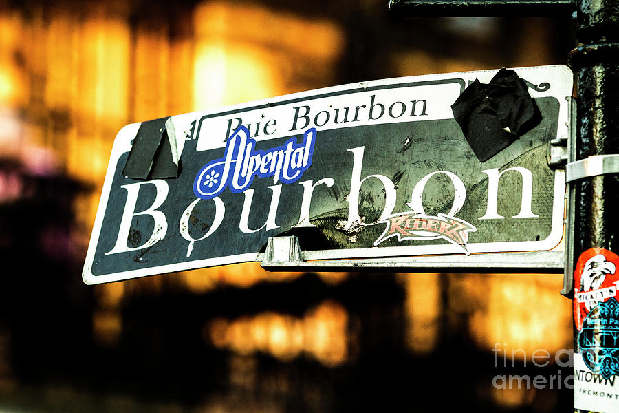 Stickers of Bourbon St Photograph by Jason Hughes