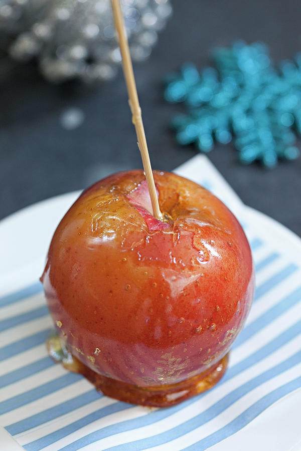 Sticky Toffee Apple With Christmas Feel Photograph by Steven Joyce