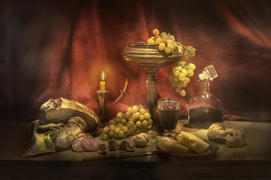 Grape Photograph - Still Life by Elisabeth Van Helden