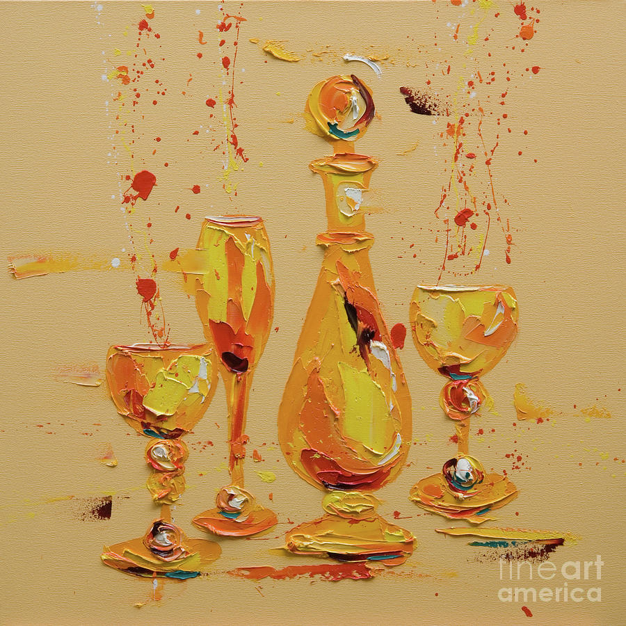 Still Life In Yellow Painting by Penny Warden