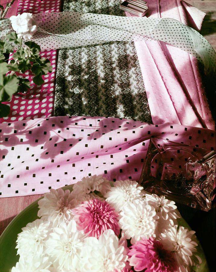 Still Life Of Cotton Textiles Photograph by Horst P. Horst