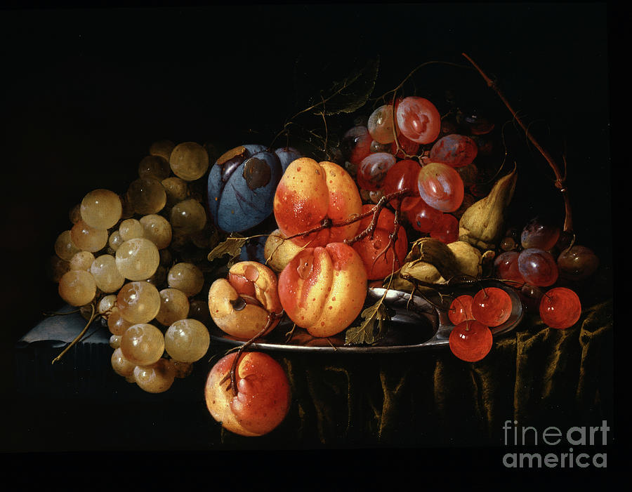 Still Life of Fruit by de Heem Painting by Cornelis de Heem