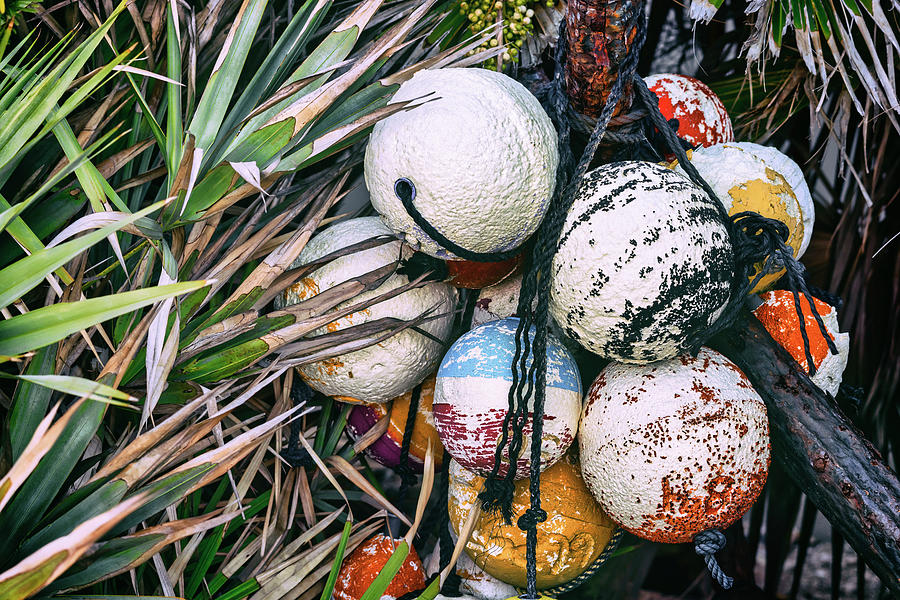 Still Life Digital Art - Still Life Of Marine Floating Balls by Laura Diez